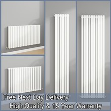 Designer Horizontal Vertikal Modern Weiß Oval Säulen Heizkörper Zentralheizung