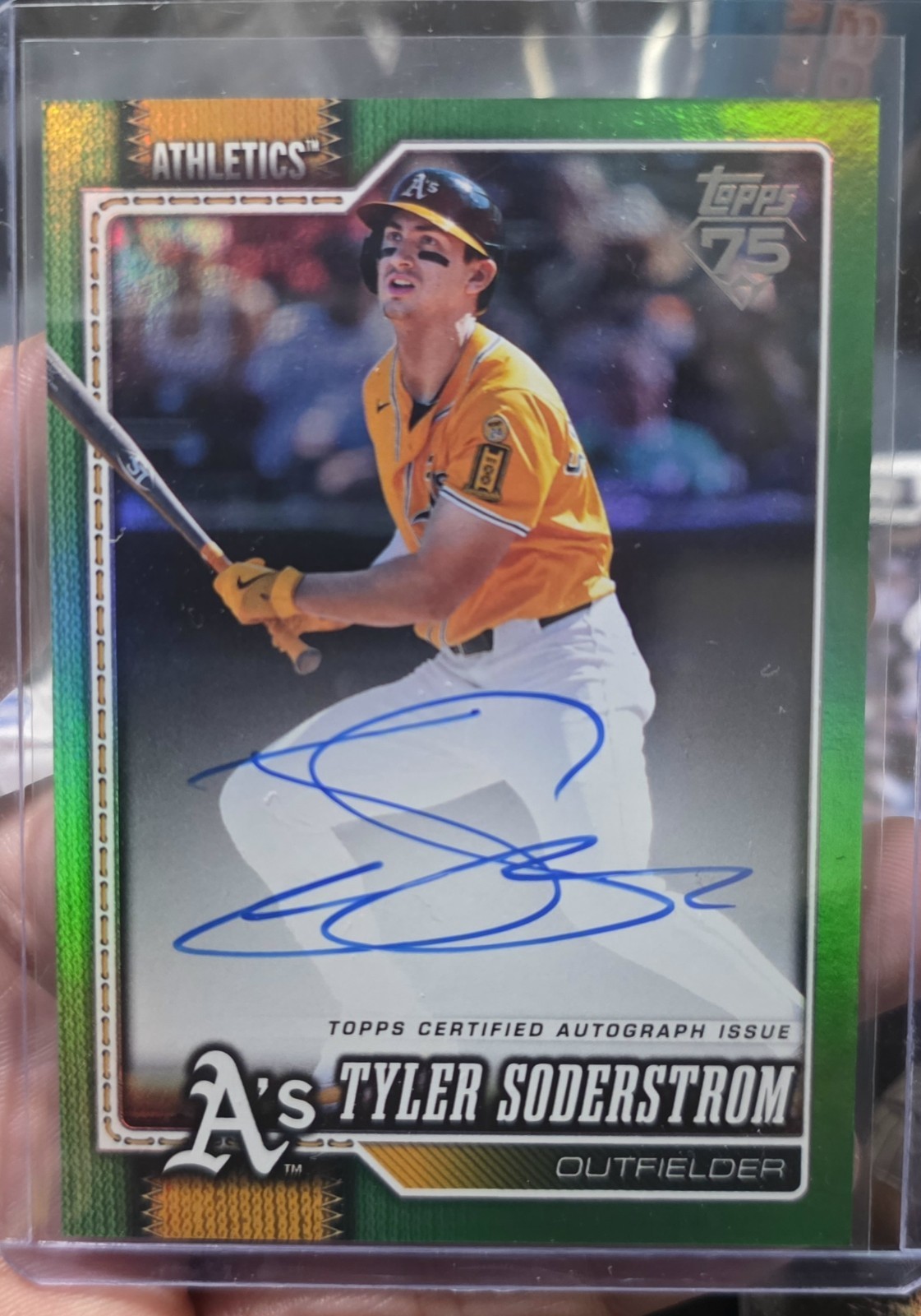 2026 Topps Update Tyler Soderstrom #564 Real One Auto Green Foil 72/99 🔥