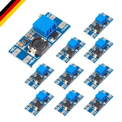 10 Stück Spannungswandler DC-DC Step Up 2V-24V auf 5V-28V Hochleistungsmodul