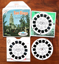 VIEW-MASTER SAN DIEGO, CALIFORNIA COMPLETE EXCELLENT CONDITION, 3 Reel Set