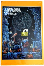 F. X. SCHMID 1000 PIECE GLOW IN THE DARK PUZZLE - THE ASTROLOGER - SEALED NOS