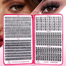 Eyelash Clusters - 536PCS 30D40D D Curl Natural Wispy Extensions for DIY Use