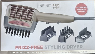 INFINITIPRO BY CONAIR 4-in-1 Frizz Free Styling  Dryer 4 Attchment