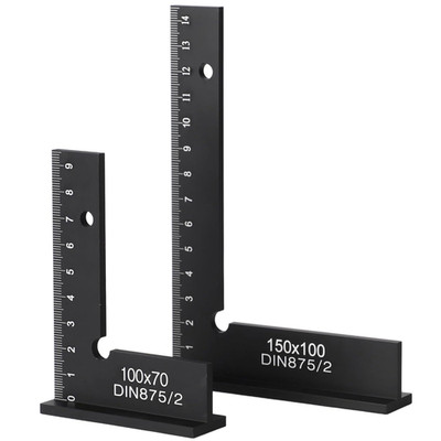 2 Stück 90° Schreinersquares, Winkelmesser Mit Maßstäben, Präzisions-Rahmenlinea