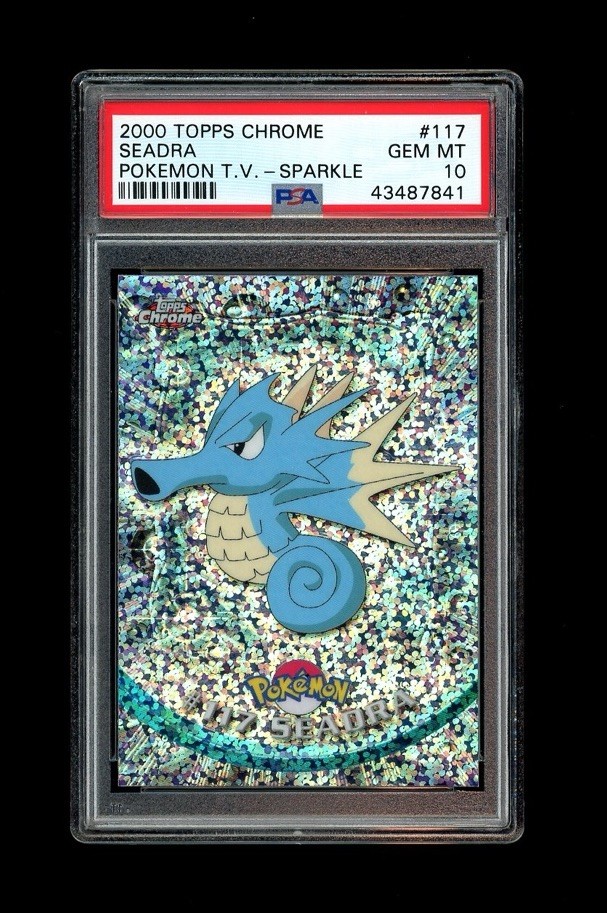 2000 Topps Chrome SPARKLE REFRACTOR SP SEADRA #117! PSA 10 GEM MINT LOW POP! 
