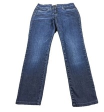 Eileen Fisher Women Jeans Sz 24X25 Dark Blue Cotton Denim Pants Portugal Pants