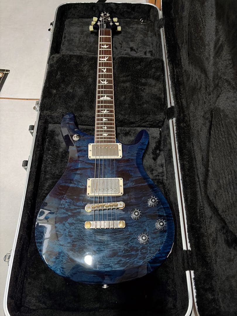 PRS S2 McCarty 594 Lake Blue Electric Guitar with Bird Inlays, H-H Pickups