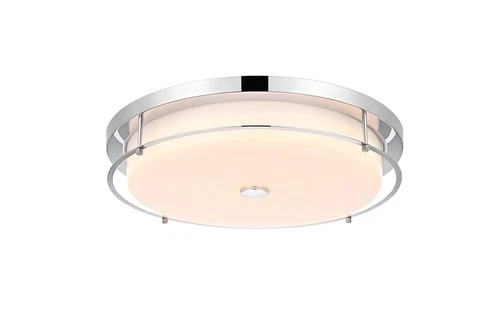 Living District Kolson 20" Led Flush Mount in Chrome - Picture 3 of 8