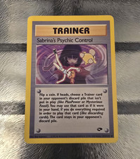 Sabrina's Psychic Control Gym Challenge 121/132 Rare Traniner Card 