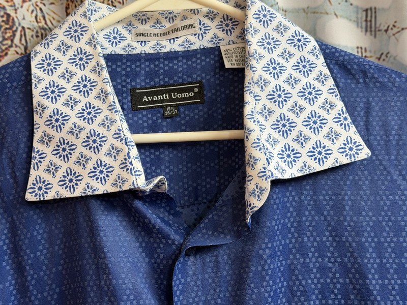 Lot Of 3 Long Sleeve Dress ShirtMen's RN#Size 19 1/2 36/37 Cotton Polyster