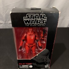 Hasbro Star Wars The Black Series Sith Jet Trooper Toy 6-inch Scale Star...
