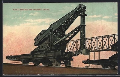 Ansichtskarte Erie, PA, Hulett Electric ore unloader 