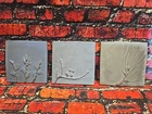 UNIQUE VINTAGE (3) Van Briggle Tile Tree Motif Maple & Pine
