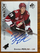 2016-17 SP Authentic Future Watch Rookie RC Autograph Auto Brendan Perlini /999