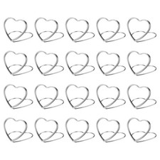 Table Number Holders 30pcs Silver Place Card Holder for Tables Wedding