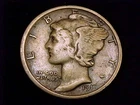 1917-D  Mercury Dime, Very Fine in Grade.