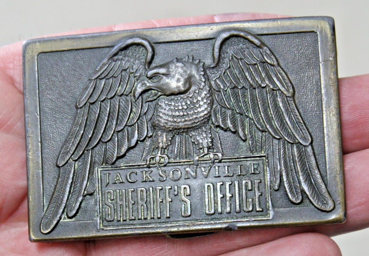 Vintage Solid Brass Florida Sheriffs Association … - image 1