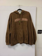 John Deere Deere Season Brown Hoodie Sweatshirt XXL Menswear Pullover