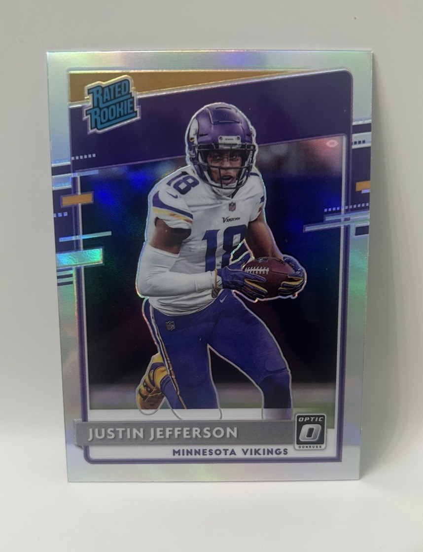 2020 Panini Donruss Optic - Rated Rookies Justin Jefferson #163 Holo Prizm (RC)