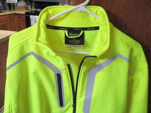 New No Tag Bisley Workwear Jacket Ansi Type R Class 3 Soft Shell,2 XL Excellent! image 4
