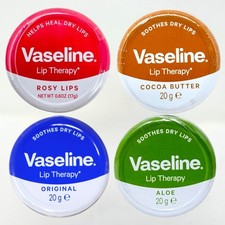 4x Vaseline Lip Therapy Lip Balm Tin, Origina...