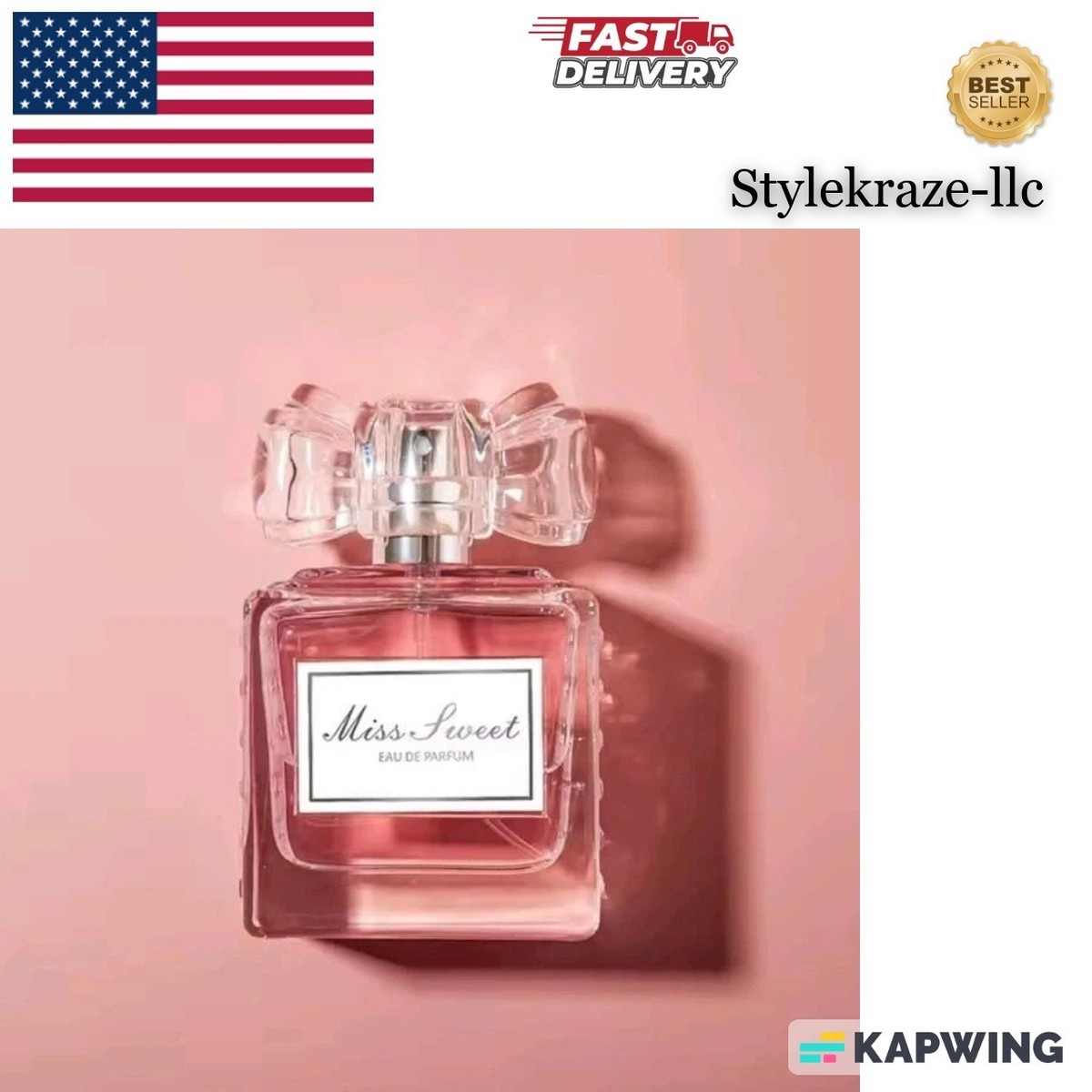 【未開封】【美品】Fan Service〈sweet〉　Perfume Miss Sweet Eau De Parfum 50ml – Long Lasting Romantic Floral