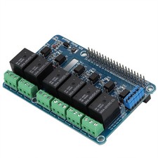 6 Channel Rpi Relay Module Expansion Board For A+/B+/2B/3B Part
