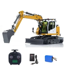 1:14 Hydraulic RC Excavator 914 5CH Valve Metal Digger FlyskyST8 Radio Sound Sys