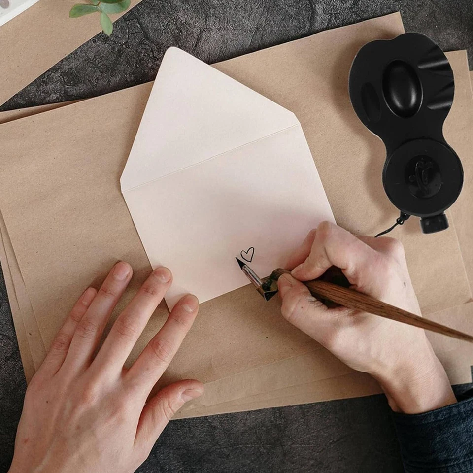 2X Covered Ink Stone for Calligraphy Practice Portable and Sealed Ink Tray5998 - image 4 of 4