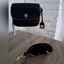 Dooney & Bourke Black Pebbled Shoulder Bag Go...