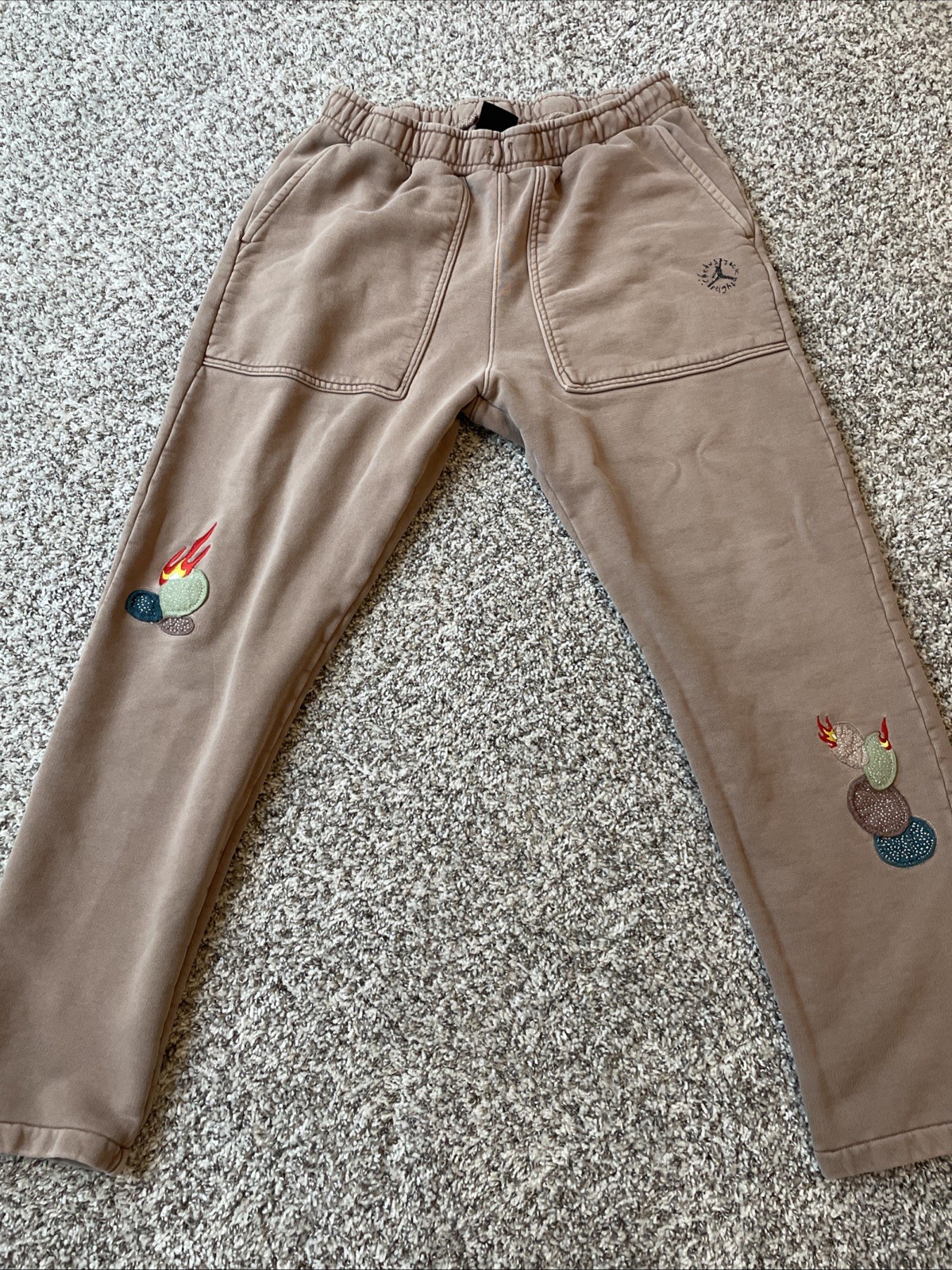 Travis Scott Astroworld Sweatpants Size Large Brand New Brown with Tags