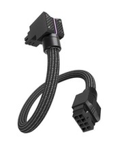UNIFAS ARGB 8-Pin GPU Extension Cable,16AWG 90  Right-Angle Black-Standard