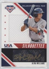 2020 USA Baseball Stars & Stripes Black Gold 11/84 Alika Williams Auto tj1