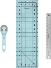 3-Piece Craft Set - 45Mm Rotary Cutter for Fabric, Cutting Mat, and Ruler (14798