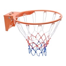 KFFKFF Basketball Rim Replacement Outdoor Heavy Duty Hanging Flex Hoop Net,18"