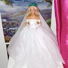Vintage Bridal Barbie Doll with stand 11inches