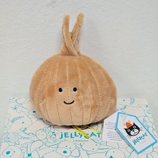Jellycat - Vivacious Onion - Small Plush Soft Toy 4" Tall Vegetable Onion BNWT