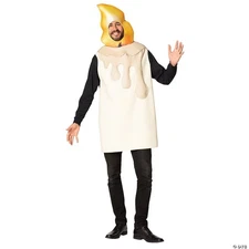Adults Candlestick Costume – Funny Candle Halloween Cosplay Party Outfit