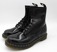 Martens Black Flat Under Inch Heel Height Boots for Women