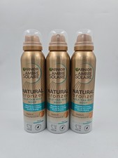 3 X Garnier Ambre Solaire Natural Bronzer Self Tan Mist 150ml - DARK (450ml)
