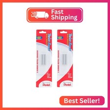 Pentel Refill Eraser for Pentel Twist-Erase Series Pencils, 6 Count