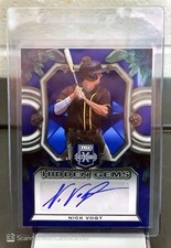 2023 Elite Extra Edition Nick Vogt Hidden Gems Blue Signatures Auto #HG-NVG