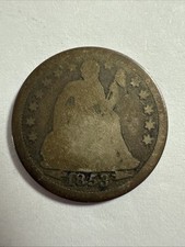 1853 Seated Liberty half dime-with arrows #1020