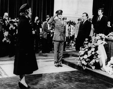 British Prime Minister Margaret Thatcher paying her respects to Pr- Old Photo