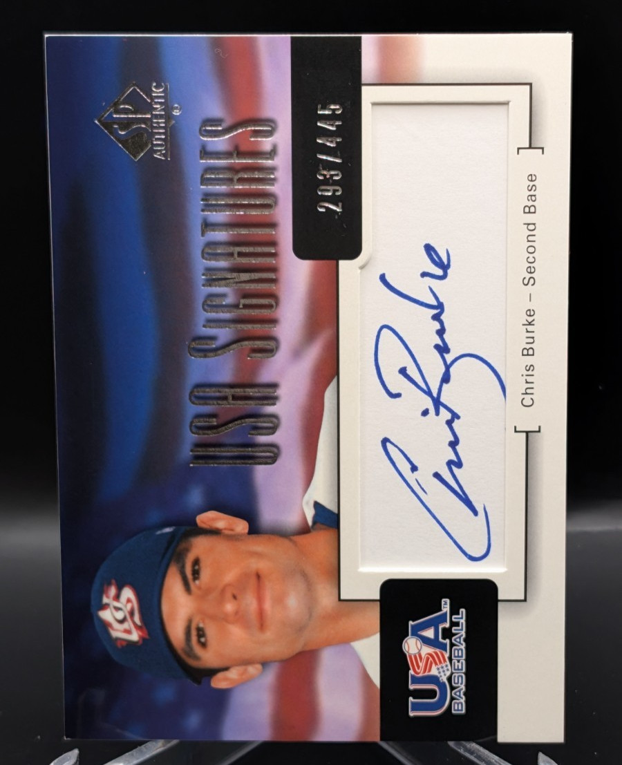 2004 SP Authentic - USA Signatures Chris Burke #USA-2 /445 (AU)