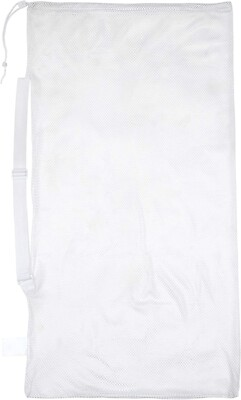 #ad #ad Champion Sports 48quot; x 24quot; Mesh Equipment Bag With Shoulder Strap Color White $9.99
