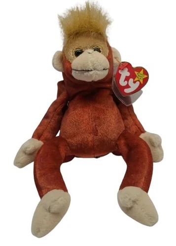 Vtg 1999 Ty Schweetheart Monkey Beanie Baby Stuffed Plush Errors Collectible