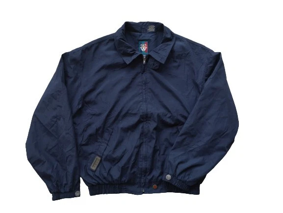 SUNICE Blue Jacket solid size M Polyester Windbreaker gold men