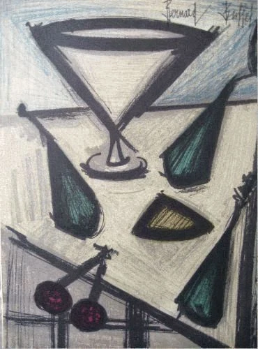 Bernard Buffet Original Lithograph Still Life With Fruit II Mourlot 1967 - Picture 1 of 1