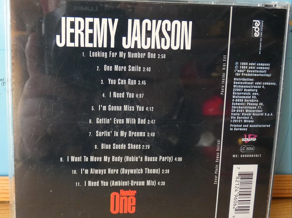 JEREMY JACKSON - Number One, CD - Bild 2 von 2
